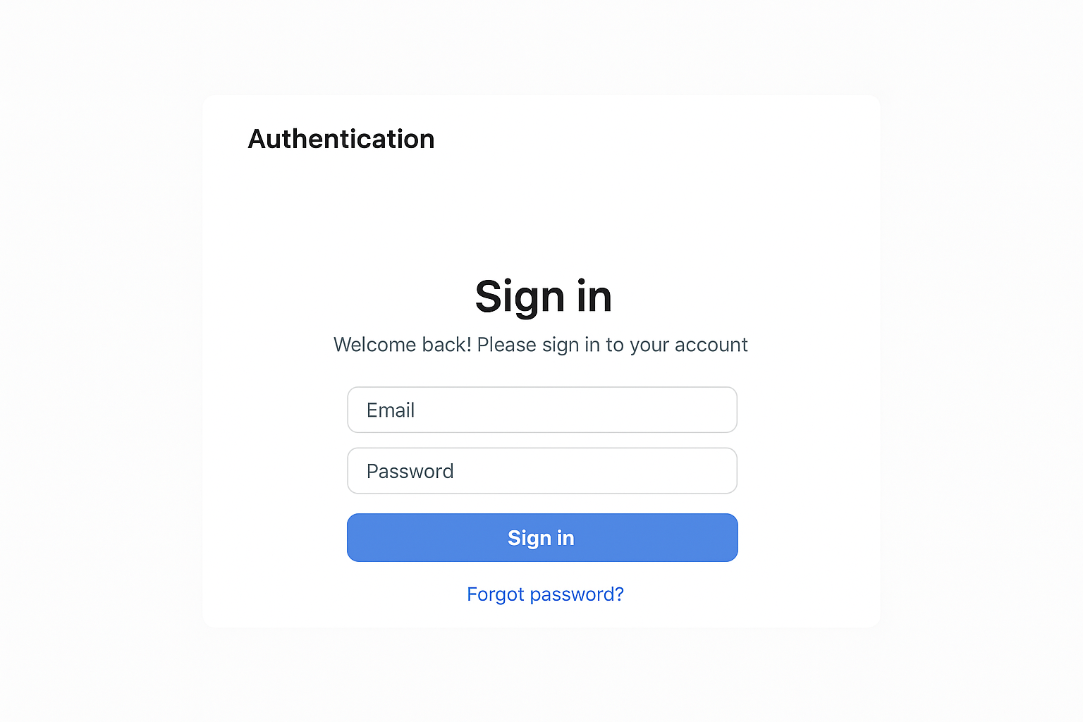 Authentication System